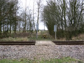 Crossing the railway line