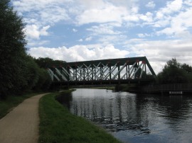 Rail bridge over the Cam