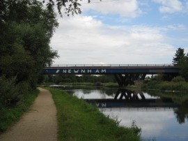 The A14 road bridge