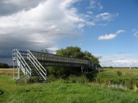 Footbridge across Braham Dock