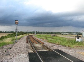 Crossing the rail line