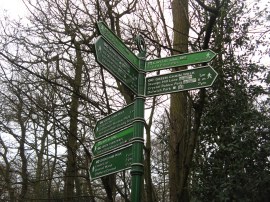 Signpost, Beckenham Place Park
