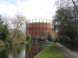 View back to Kensal Green Gasworks