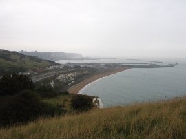 View towards Dover Harbour