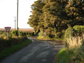 Road Junction nr West Langdon