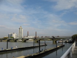 View towards Battersea Railway Bridge