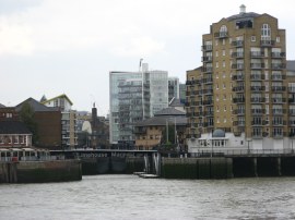 View over to Limehouse Basin