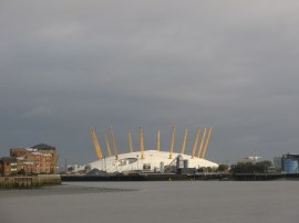 View towards the Millennium Dome