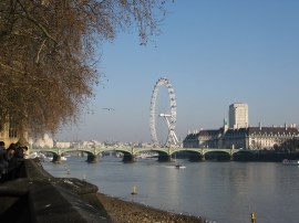 View towards Westminster Bridge