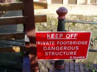 The dangerous footbridge