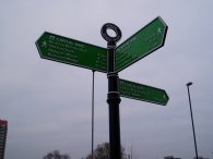 Fingerpost, North Woolwich