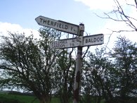 Signpost to Therfield