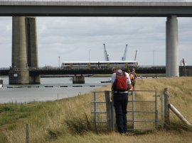Approaching the Sheppey Crossing