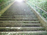 Steps leading to the Drop Redoubt Fort