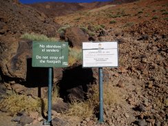 The start of the trail to Teide