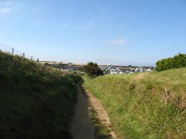 Path through Holywell Golf Course