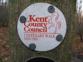 Canterbury Centenary Walk Waymarker