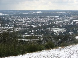 View over Dorking