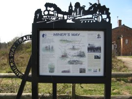 Miner's Way Information Board