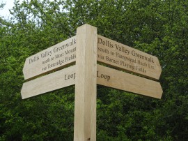  One of the new walk signposts