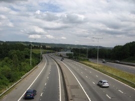 Crossing over the M20