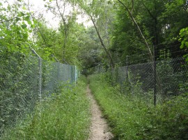 Path alongside the railway