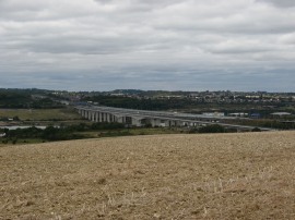 View back to the Medway Bridge