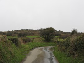 Approaching the end of the lane